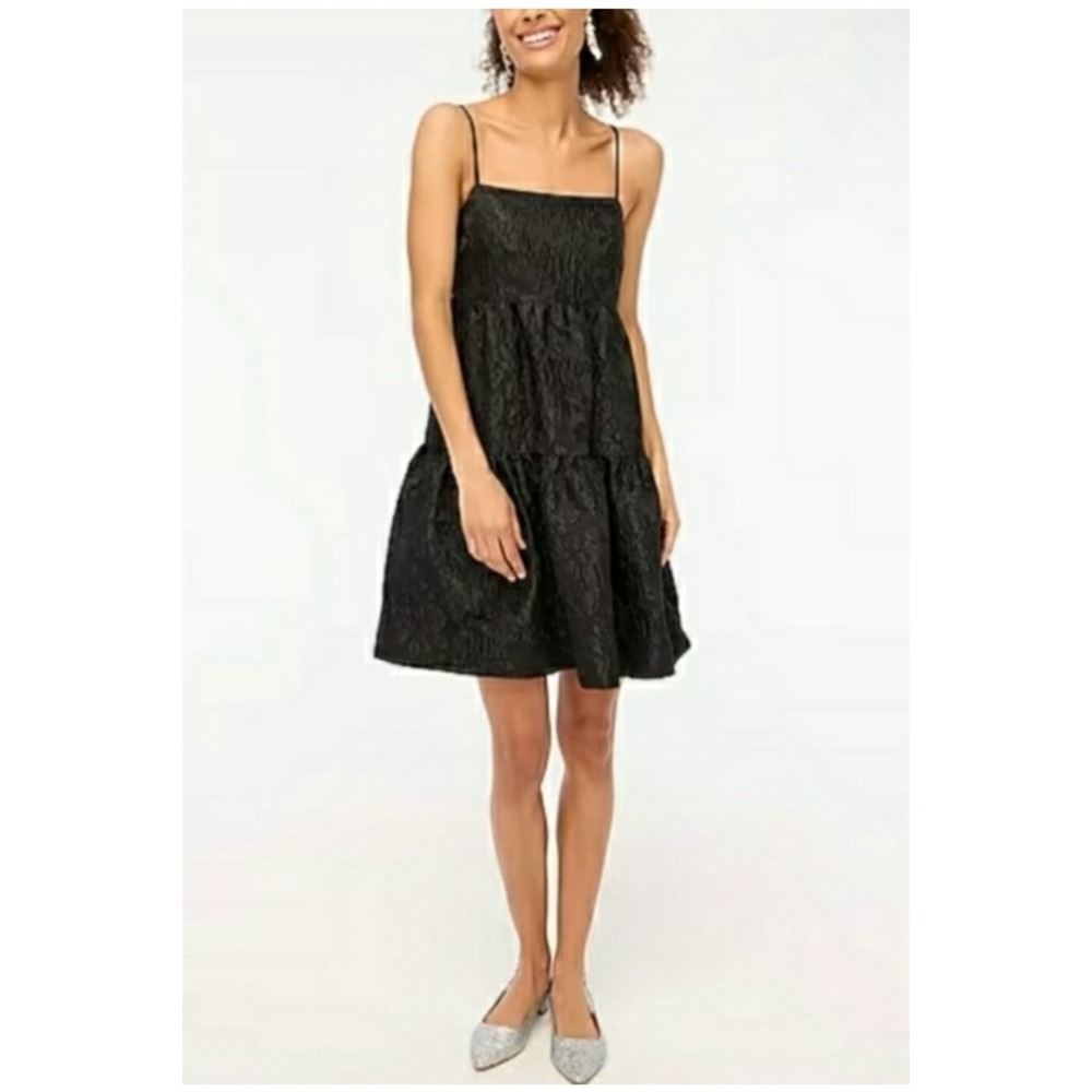 Women's J.Crew Dress, Size 4 Black Floral‎